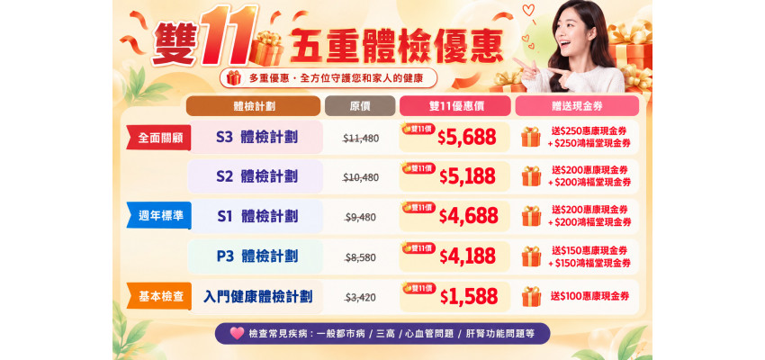 2026_双十一体检优惠